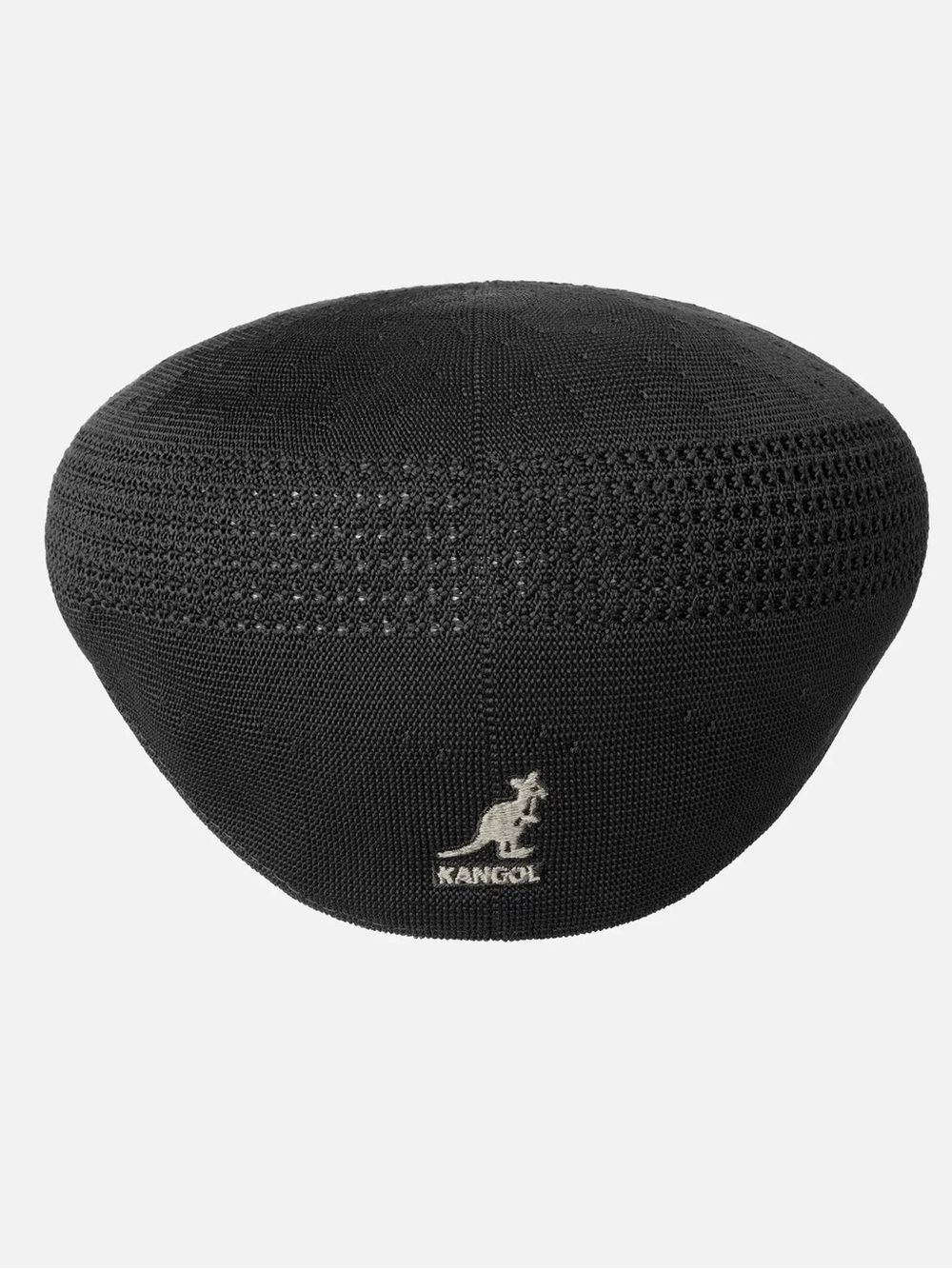 NEW Kangol Tropic 504 Vent Air Black Knit Flat Cap - Classic Ivy Style size XL - Picture 4 of 5